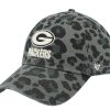 Green Bay Packers Hat '47 Women's Bagheera Clean Up Allover Adjustable - Green