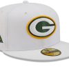 Green Bay Packers Hat New Era 1995 Pro Bowl Patch Green Undervisor 59FIFY Fitted - White
