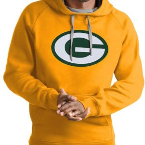 Green Bay Packers Hoodie Antigua Victory Pullover - Gold
