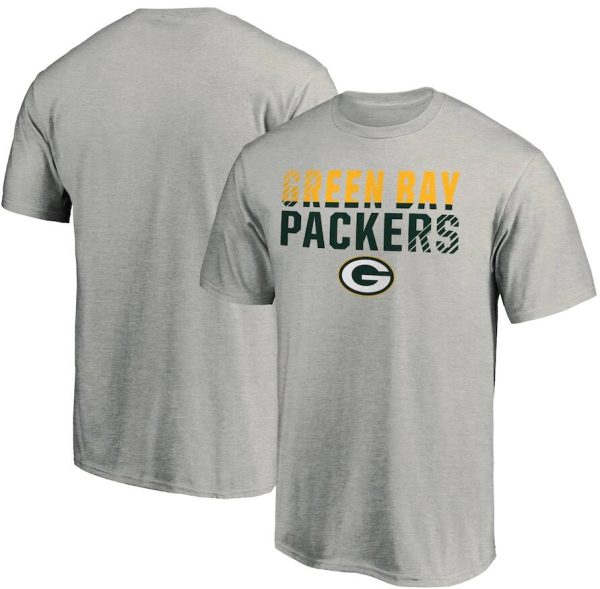 Green Bay Packers T-Shirt Fade Out - Heathered Gray