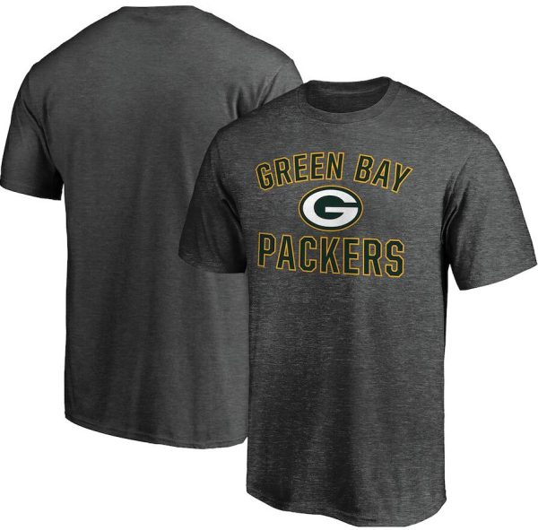 Green Bay Packers T-Shirt Victory Arch - Heathered Charcoal